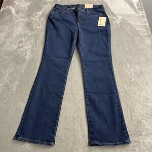 NYDJ Barbara Bootcut Jeans Womens 12 Blue Dark Wash Lift Tuck Denim NWT